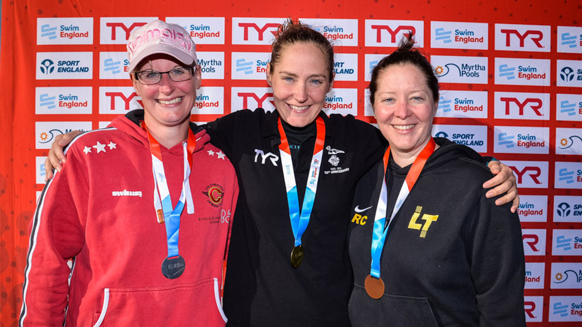Four open water swimmers complete hat-trick of golds at National Masters Champs Four open water swimmers complete hat-trick of golds at National Masters Champs