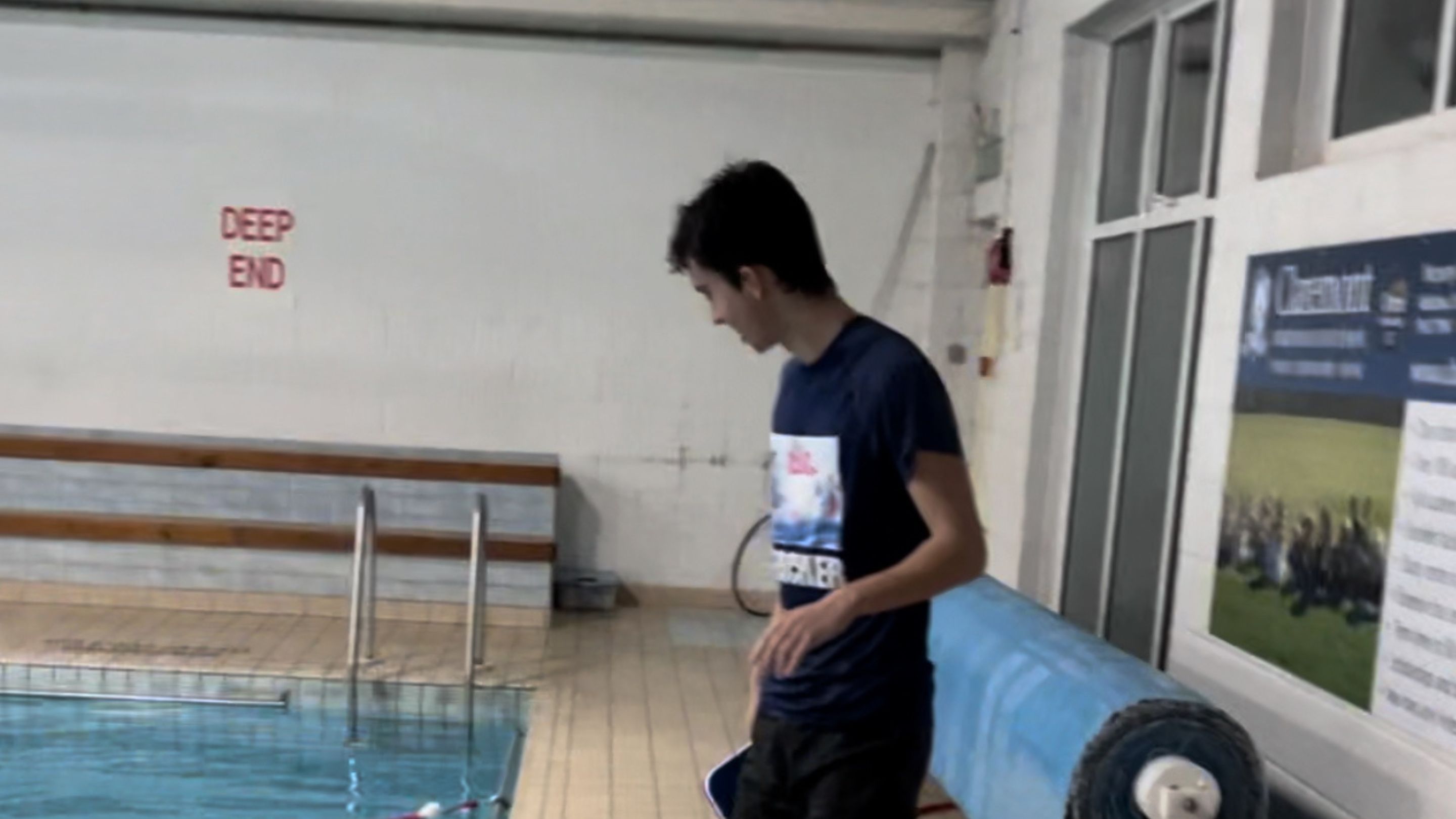 Dan trained at 16 to teach swimming to fund his studies and future aspirations